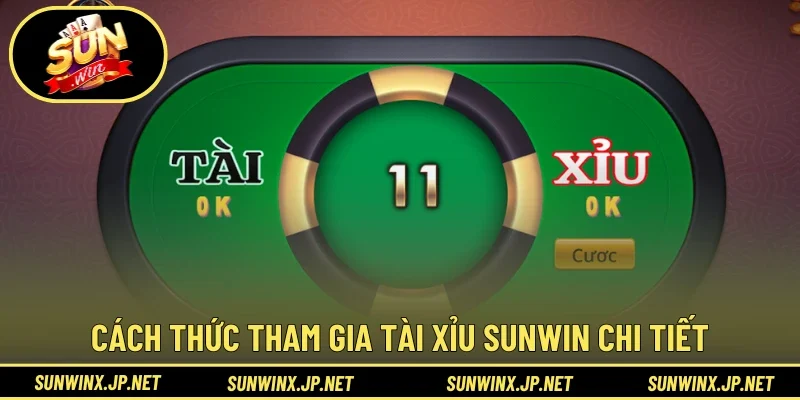 Cách thức tham gia Tài Xỉu Sunwin chi tiết